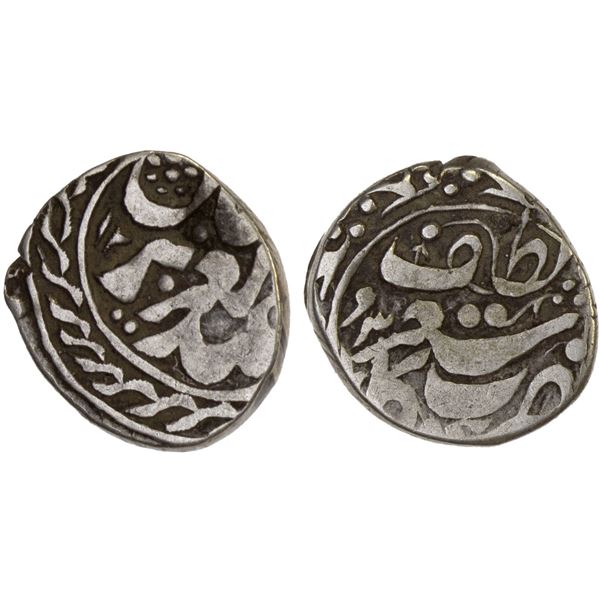 SINKIANG: Yakub Beg, 1864-1877, AR tanga (mace, 1/2 miscal) (1.89g), Kashgar, AH1293, Fine