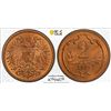 Image 1 : AUSTRIA: Franz Joseph I, 1848-1916, AE 2 heller, 1914, PCGS MS65 RD