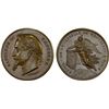 Image 1 : FRANCE: Napoleon III, 1852-1870, AE medal (59.77g), 1867, AU