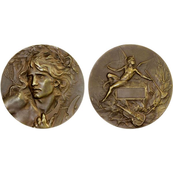 FRANCE: Republic, AE medal (143.6g), ND (ca. 1900), Unc