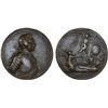 Image 1 : BRANDENBURG-PRUSSIA: Friedrich II, 1740-1786, AR medal (34.74g), 1757, F-VF