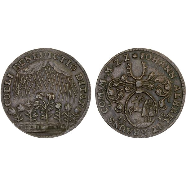 HARZ: AE münzmeisterpfennig, Zellerfeld, 1778, XF