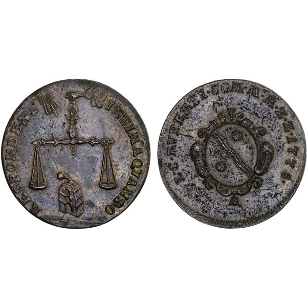 HARZ: AE münzmeisterpfennig, Zellerfeld, 1778, XF-AU