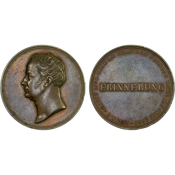 PRUSSIA: AE medal (53.81g), 1840