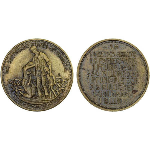 SAXONY: token (13.97g), 1923, Unc