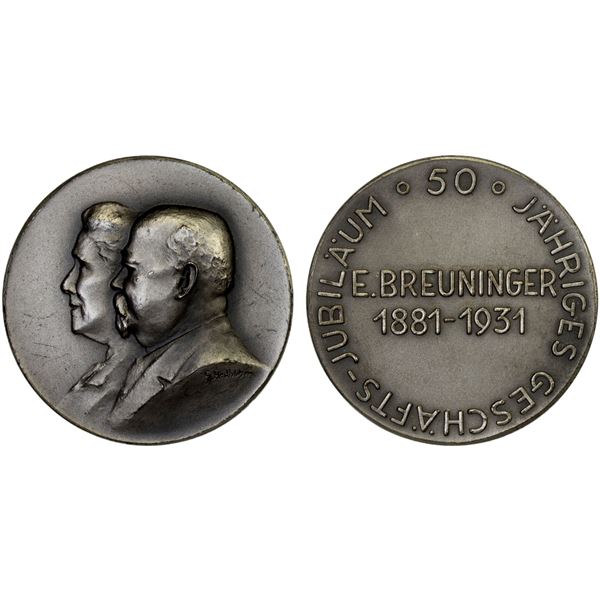 GERMANY: Weimar Republic, AR medal (14.92g), 1931, Unc