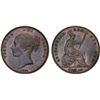 Image 1 : GREAT BRITAIN: Victoria, 1837-1901, AE penny, 1855/4, XF