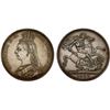 Image 1 : GREAT BRITAIN: Victoria, 1837-1901, AR crown, 1887, XF-AU