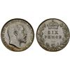 Image 1 : GREAT BRITAIN: Edward VII, 1901-1910, AR sixpence, 1905, Unc