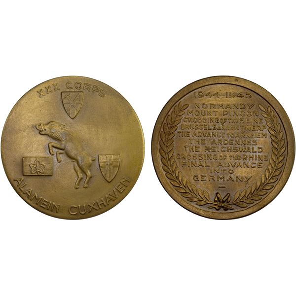 GREAT BRITAIN: AE medal (38.56g), 1945, Unc