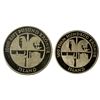 Image 2 : ICELAND: Republic, 2-coin proof set, 1974