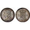 Image 1 : NETHERLANDS: Wilhelmina I, 1890-1948, AR gulden, 1897, XF-AU