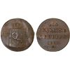 Image 1 : NORWAY: Carl XIV Johan, 1818-1844, AE skilling, 1820, XF