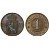 Image 1 : NORWAY: Carl XV, 1859-1872, AE skilling, Kongsberg, 1870, XF