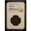 Image 2 : NORWAY: Oscar II, 1872-1905, AE 5 øre, 1876, NGC MS62 BN