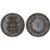 Image 1 : PORTUGAL: Luiz I, 1861-1889, AE 5 reis, 1876, AU
