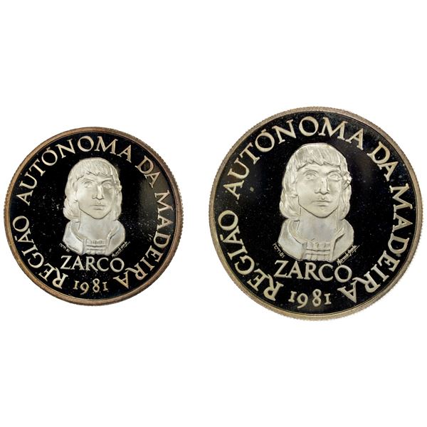 PORTUGAL: Republic, 2-coin proof set, 1981