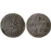 Image 1 : SWEDEN: Pomerania: Karl XI, 1660-1697, AR witten (1/192 thaler), 1690, VF