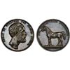 Image 1 : SWEDEN: Oscar II, 1872-1907, AR medal (38.09g), ND (ca. 1900?), AU