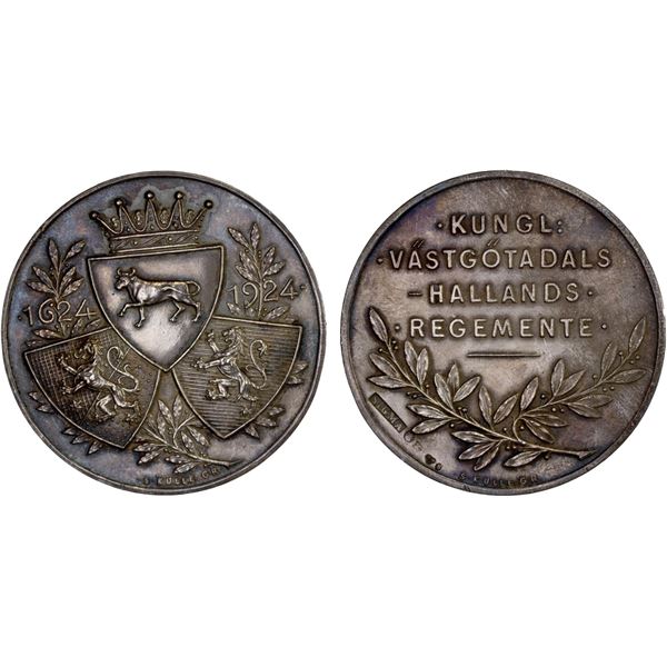 SWEDEN: AR medal (27.95g), 1924, AU