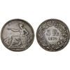 Image 1 : SWITZERLAND: Confederation, AR 5 francs, Brussels, 1874-B., Fine