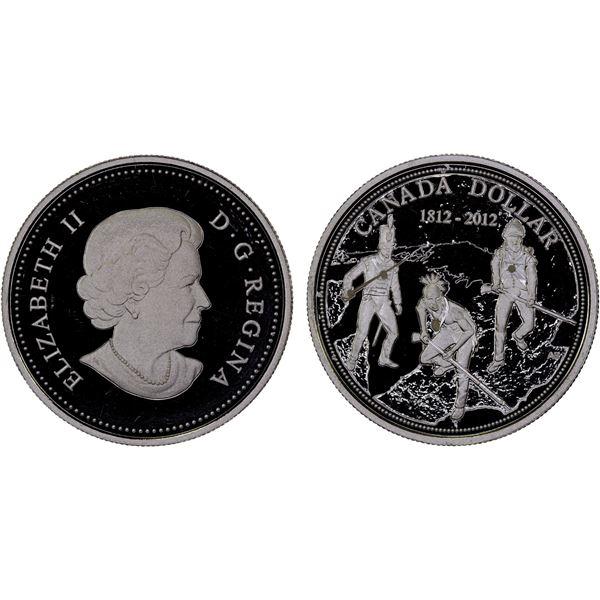 CANADA: Elizabeth II, 1952-2022, AR dollar, 2012, Proof