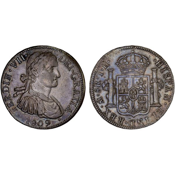 MEXICO: Fernando VII, 1808-1821, AR 8 reales, 1809-Mo, VF-XF
