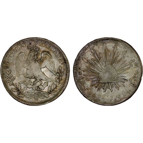 MEXICO: Republic, AR 8 reales (26.70g), San Luis Potosi, 1829-Pi, Choice VF