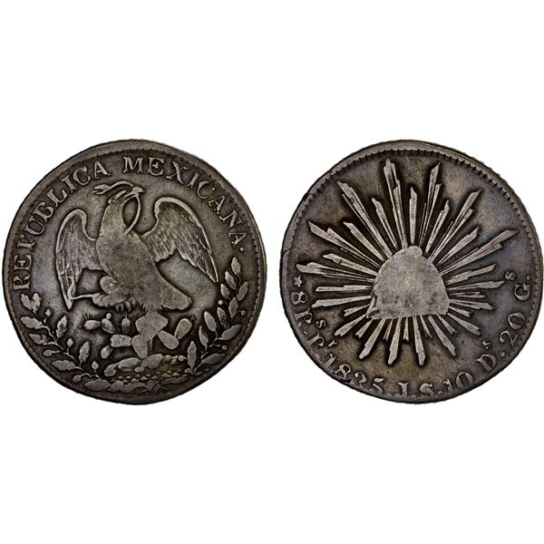 MEXICO: Republic, AR 8 reales (26.40g), San Luis Potosi, 1835-Pi, VG-F