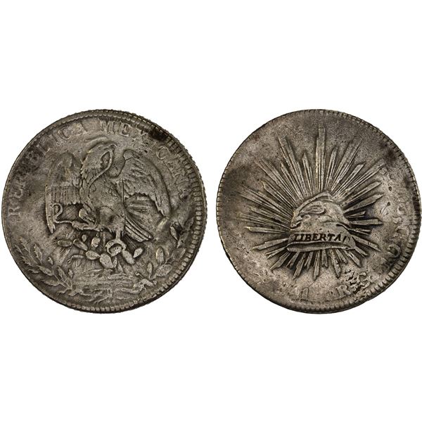 MEXICO: Republic, AR 8 reales (25.33g), Chihuahua, 1841-Ca, VF