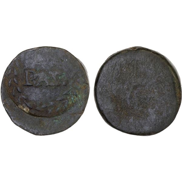 MEXICO: AE token (6.48g), ND (ca. 1850?), F-VF
