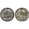 Image 1 : TRINIDAD & TOBAGO: AR 5 dollars, 1972, Unc