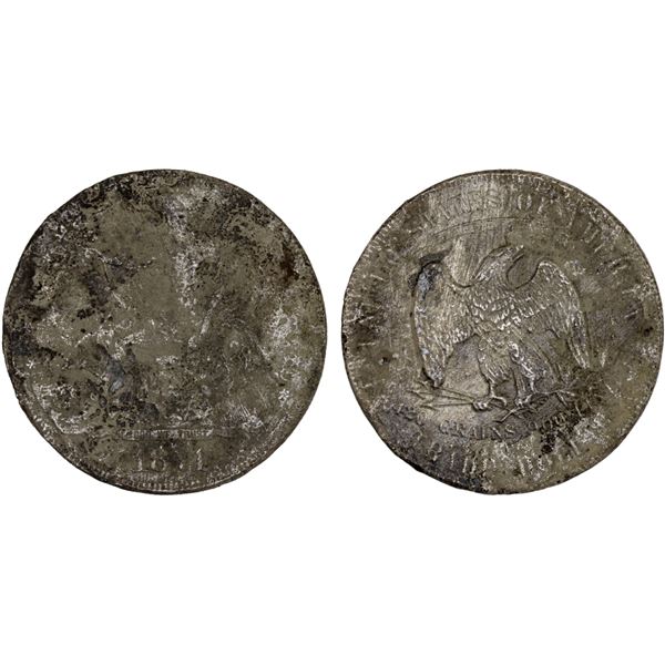 UNITED STATES:  AR trade dollar, 1874, PCGS Good
