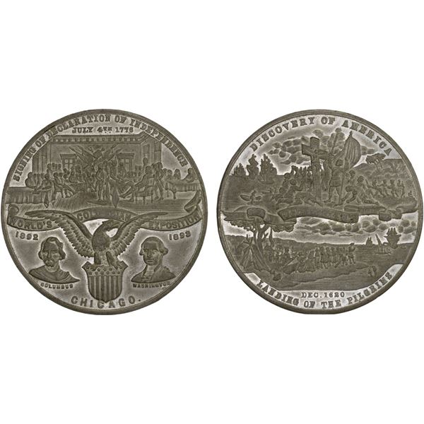 UNITED STATES: medal (47.08g), 1893, XF