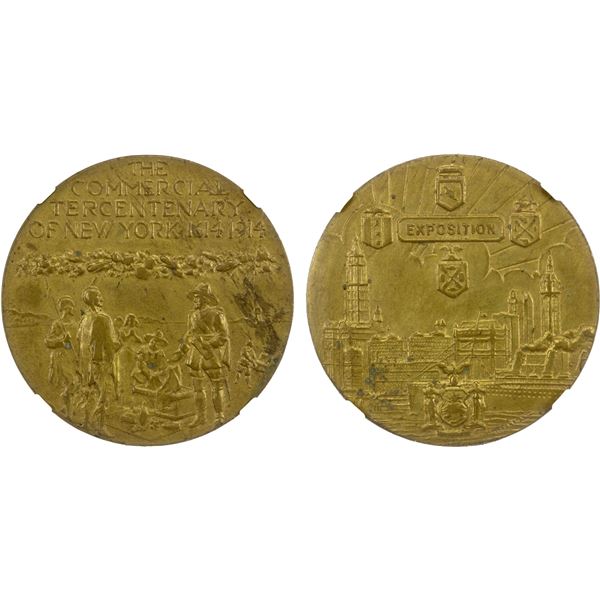 UNITED STATES: AE medal, 1914, NGC AU58