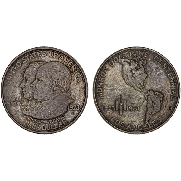 UNITED STATES:  AR 50 cents, 1923-S, VF-XF