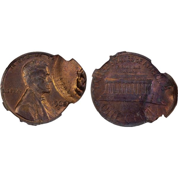 UNITED STATES: AE cent, 1968-D, NGC UNC details