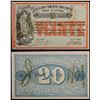 Image 1 : URUGUAY: Republic, 20 pesos, 1.6.1868, XF