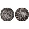 Image 1 : CEYLON: George IV, 1820-1830, AR rixdollar, 1821, Fine