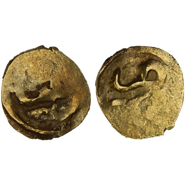 INDONESIA: SAMUDRA-PASAI: Uncertain Ruler, ca. early 13th century, AV 1/4 kupang (0.18g), Choice VF