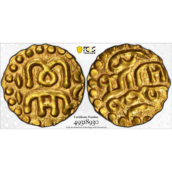 INDONESIA: SAMUDRA-PASAI: Mansur, ca. 1297-1333, AV kupang (0.64g), PCGS MS62