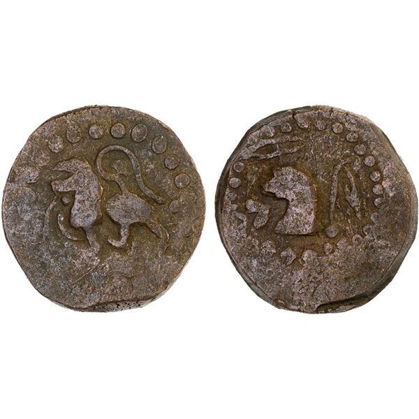 INDONESIA: SUMATRA: Anonymous, AE unit (7.47g), ca. 11th-14th centuries, VF