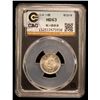 Image 2 : JAPAN: Meiji, 1868-1912, AR 10 sen, year 6 (1873), CAG graded MS63