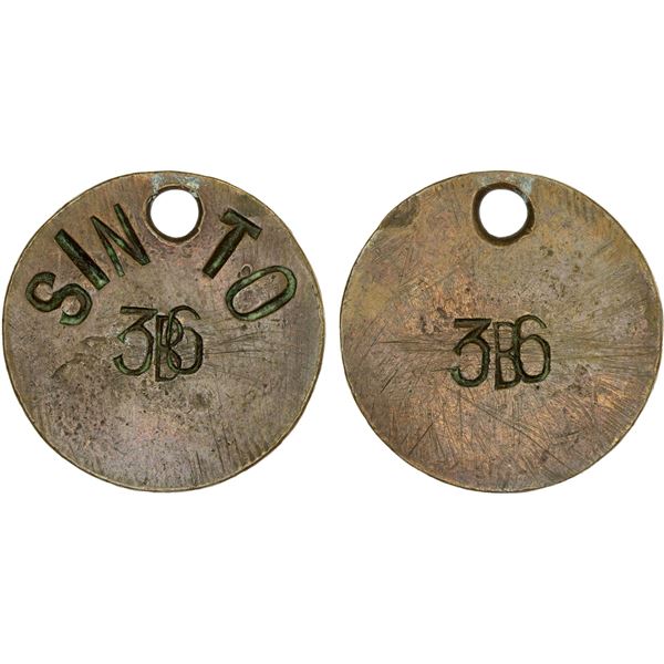 NETHERLANDS EAST INDIES: Plantation Tokens, AE token, ca. early 20th century, Choice XF