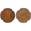 Image 1 : NETHERLANDS EAST INDIES: Dutch Colony, AE 1/2 cent, Utrecht, 1914, NGC MS65 RD