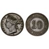 Image 1 : STRAITS SETTLEMENTS: Victoria, 1837-1901, AR 10 cents, 1876-H, XF