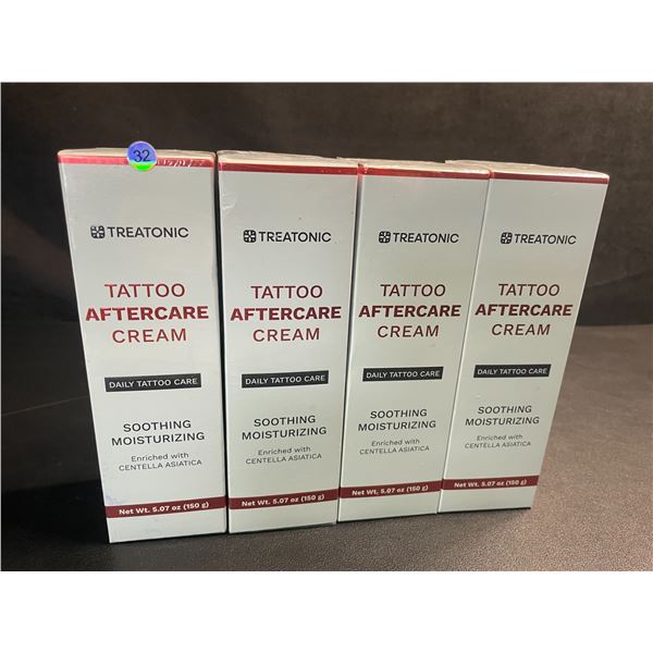4 Boxes of Treatonic Tattoo Aftercare Creams (150g) Daily Tattoo Care; Soothing & Moisturizing - New