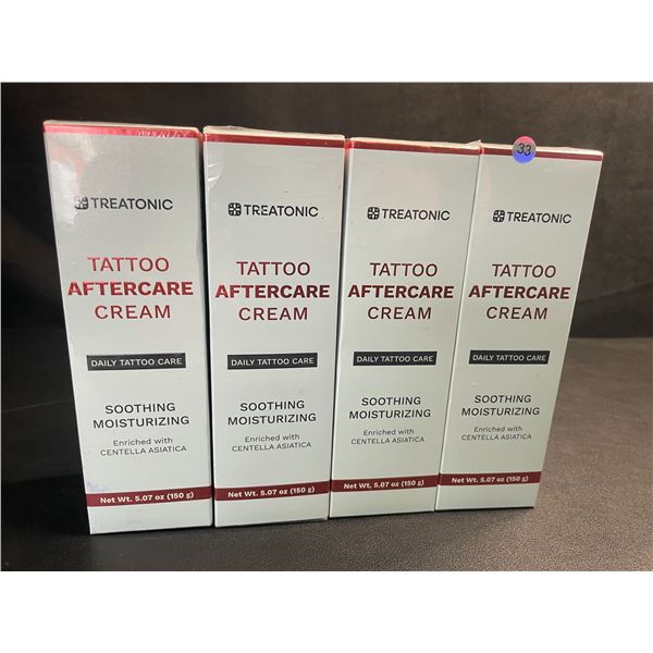 4 Boxes of Treatonic Tattoo Aftercare Creams (150g) Daily Tattoo Care; Soothing & Moisturizing - New
