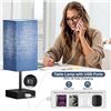 Image 5 : Touch Bedside Table Lamp; Dimmable w/ USB C+A Charging Base; LED Bulb Included (Navy Blue) New