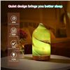 Image 5 : Glass Ultrasonic Aromatherapy Diffuser (120ml) 7-Color Changing LED Lights & Wood Base - New!